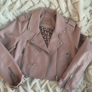 Cropped Moto Jacket